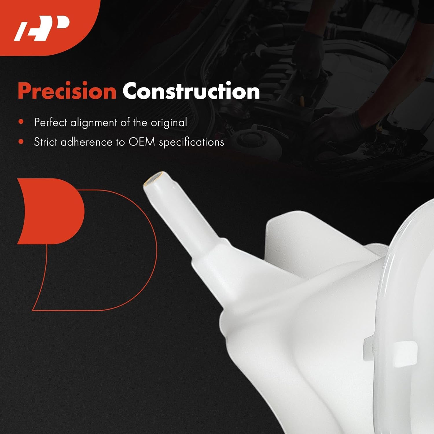 A-Premium Engine Coolant Overflow Recovery Reservoir Tank [with Cap] Compatible with Hyundai Sonata 2011-2014, Azera 2012-2017 & Kia Optima 2011-2016, Cadenza 2014-2016, 2.0L 2.4L 3.3L