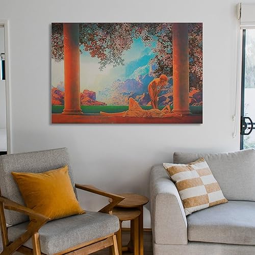 Miniatura 6 de Maxfield Parrish - Póster de Daybreak (1922), pintura decorativa, lienzo, arte de pared, póster de sala de estar, dormitorio, pintura de 16 x 24