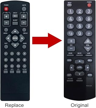 RC-V21-0B Replace Remote Control fit for Dynex Digital TV DX-R24TV