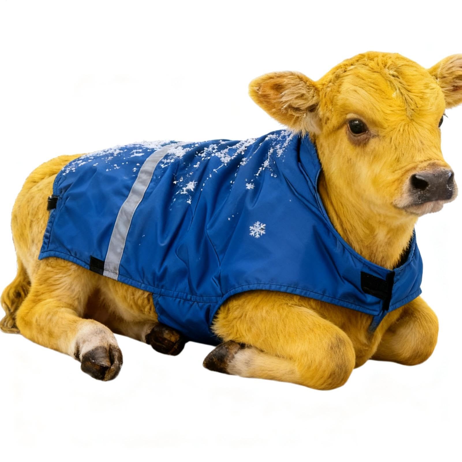 Couverture d'hiver pour Veau, Vêtement Résistant au Froid pour Bétail, Couverture Isolante Bétail Veau, pour Étable, Pâturage Extérieur, Élevage, Protection et Ferme