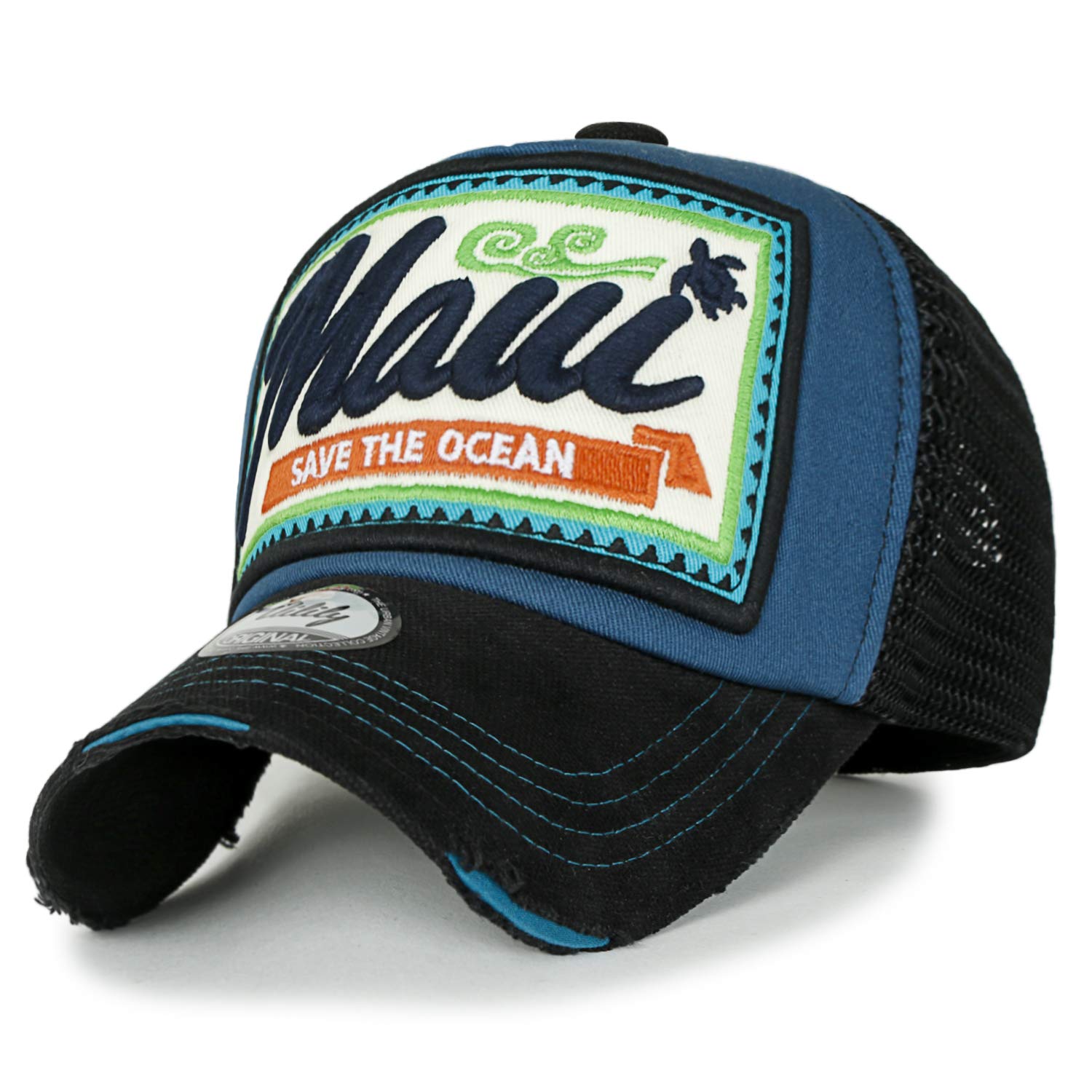 distressed baseball caps embroidered hats