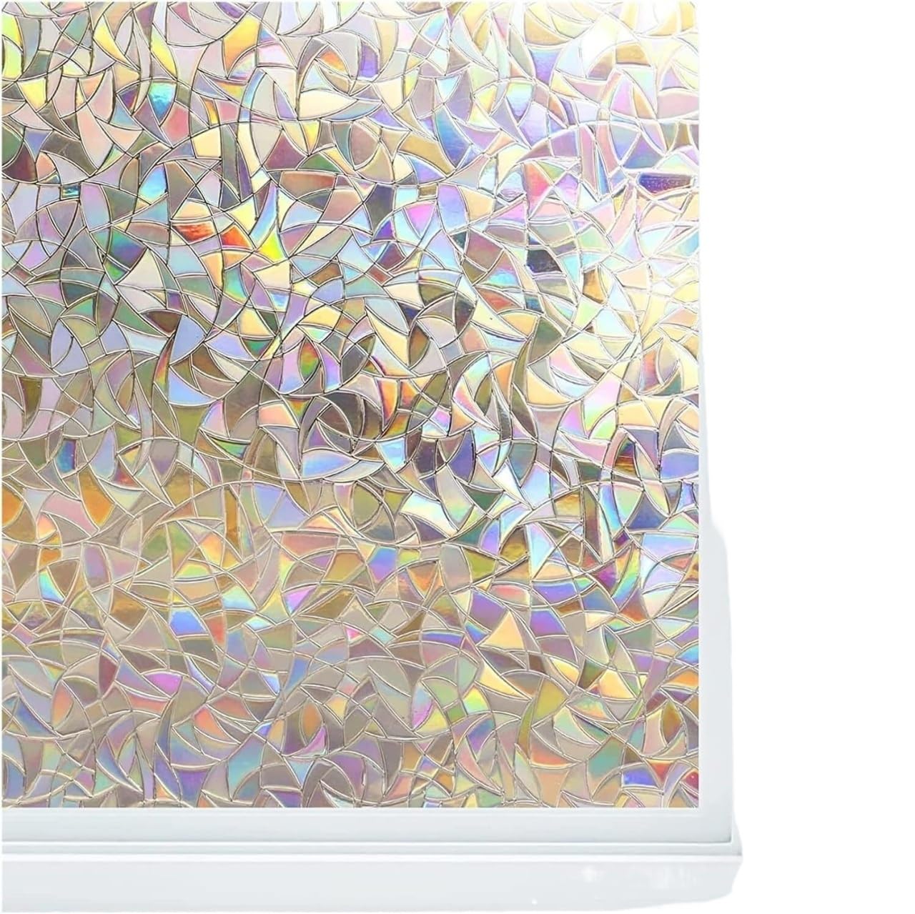 Window Film Electrostatic Glass Stickers,Privacy Film, Privacy Window Film Static Cling Frosted Decorative Glass Multiple Sizes(B,45X100 CM)