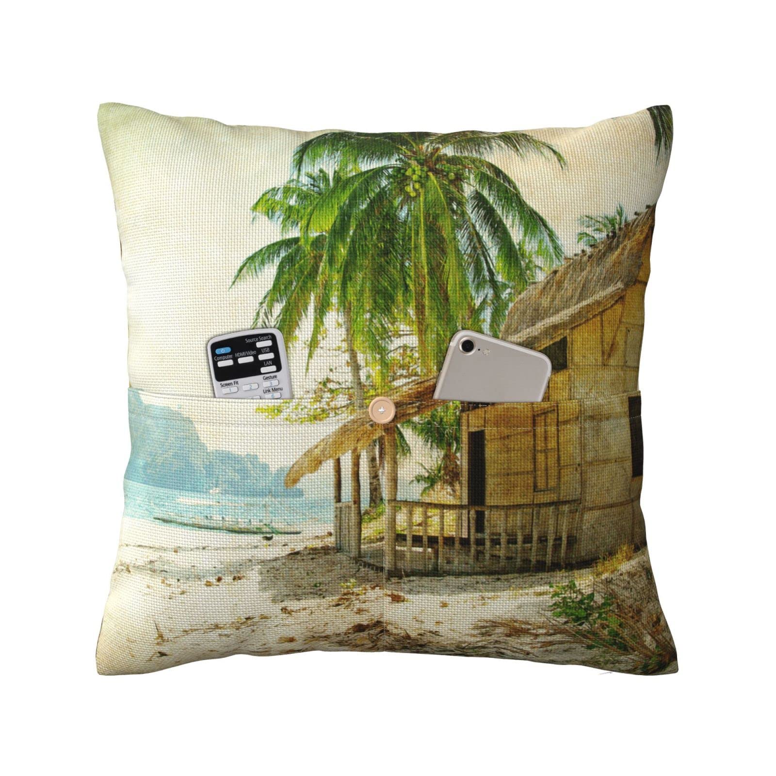Housses de coussin en lin doux de qualité supérieure KOOLR 50,8 x 50,8 cm