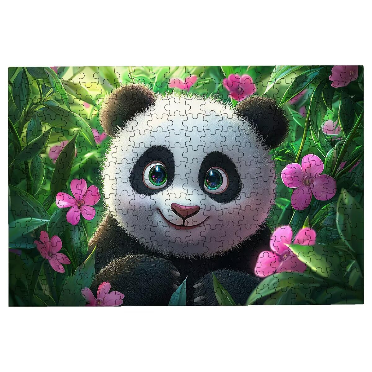 Puzzle 1500 sztuk zwierząt, puzzle dla dorosłych Panda, drewniane puzzle z wykwintnym opakowaniem, klasyczne puzzle edukacyjne dla dorosłych i całej rodziny, jako prezent dla mężczyzn, dekoracje do