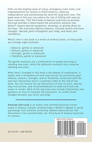 Miniatura 2 de Balance Exercises for Fall Prevention A seniors' home-based exercise plan (Balance Exercises for Fall Prevention (English & Spanish))