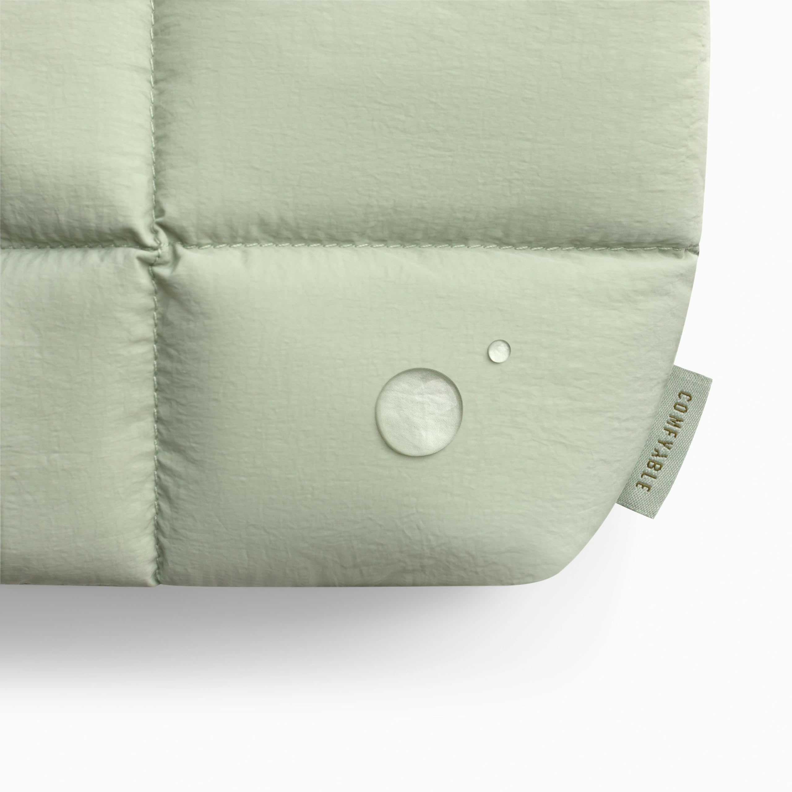 Comfyable Puffy Electronics Organizer da viaggio per donne, uomini, custodia per cavi per caricabatterie, telefono, power bank, cavo, custodia compatta per accessori tecnologici, salvia