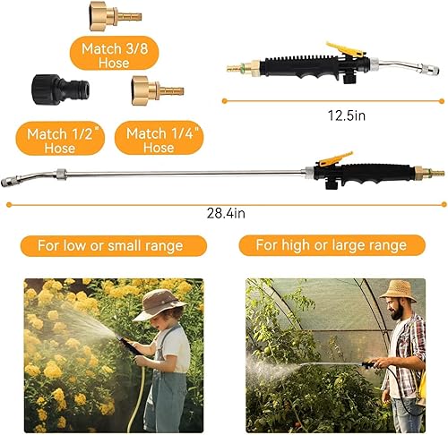 Varita rociadora de repuesto de 28 pulgadas, varilla rociadora universal de latón de 38 pulgadas, varita de repuesto para pulverizador, varita