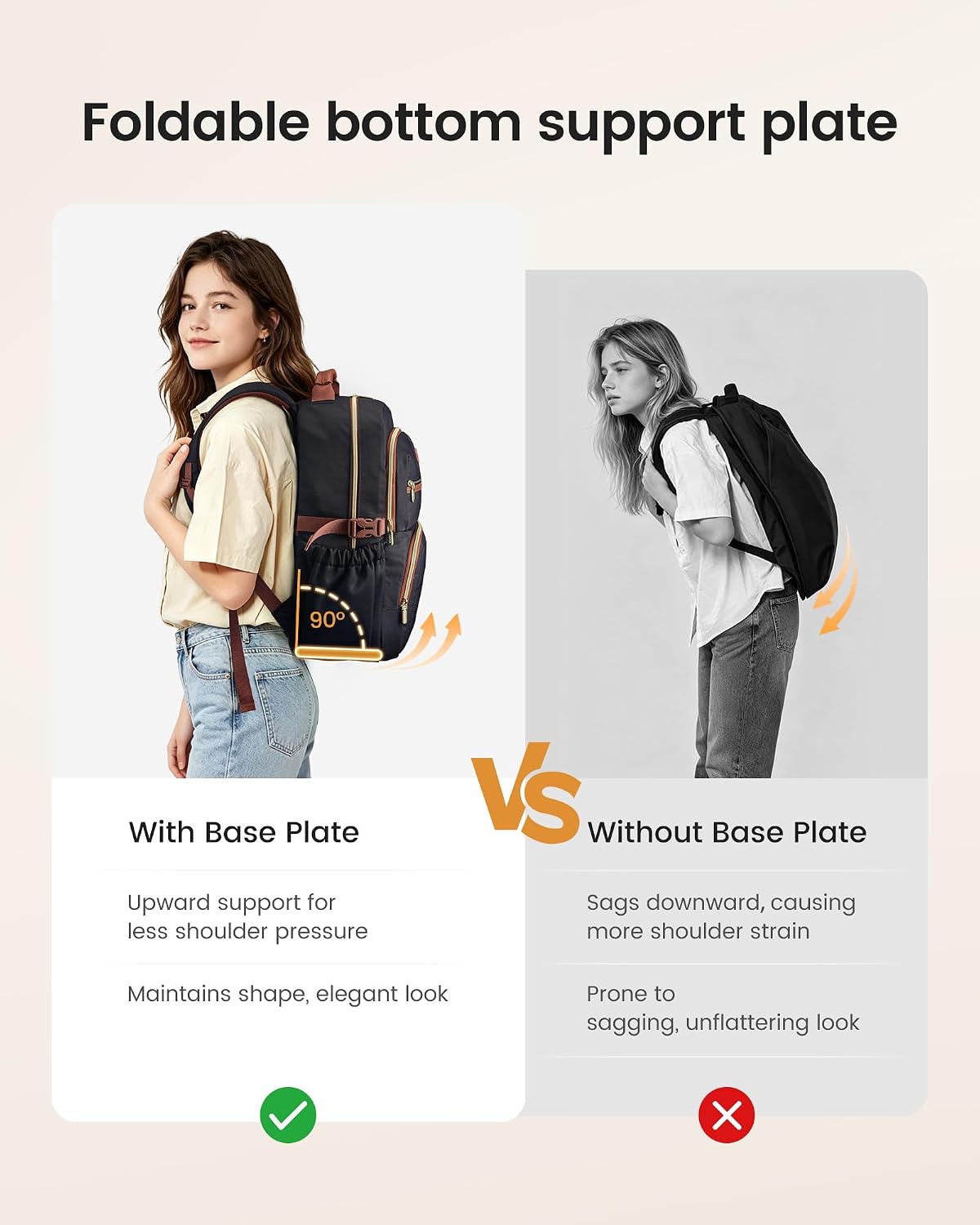LOVEVOOK Laptop Backpack for Women, 15.6 Inch Travel Backpack with Giant Tumbler Holder Pocket, Multi-Pocket College School Bookbag Purse, Water-Resistant Work Daypack for Teacher Nurse thumbnail