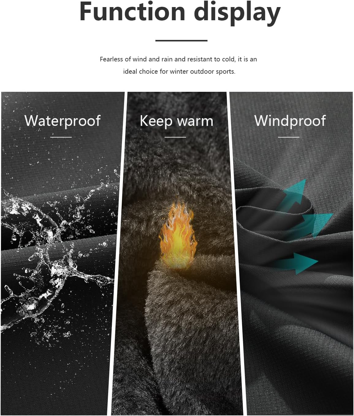 Men's Waterproof Ski Jacket Warm Winter Snow Coat Mountain Windbreaker Fur Hooded Snowboarding Jakcet Parka - Image 4