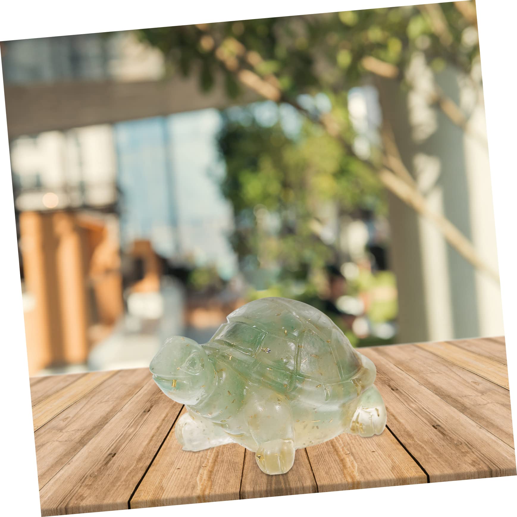 Figurine Tortue En Aventurine - Mini Statue En Cristal De Jade - Décoration Bureau, Symbole De Longévité