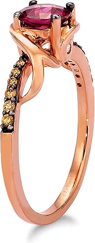 Vista 5 de LeVian - Anillo de derivación de filigrana de diamante y piedra preciosa de 110 quilates para mujer en oro de 14 k