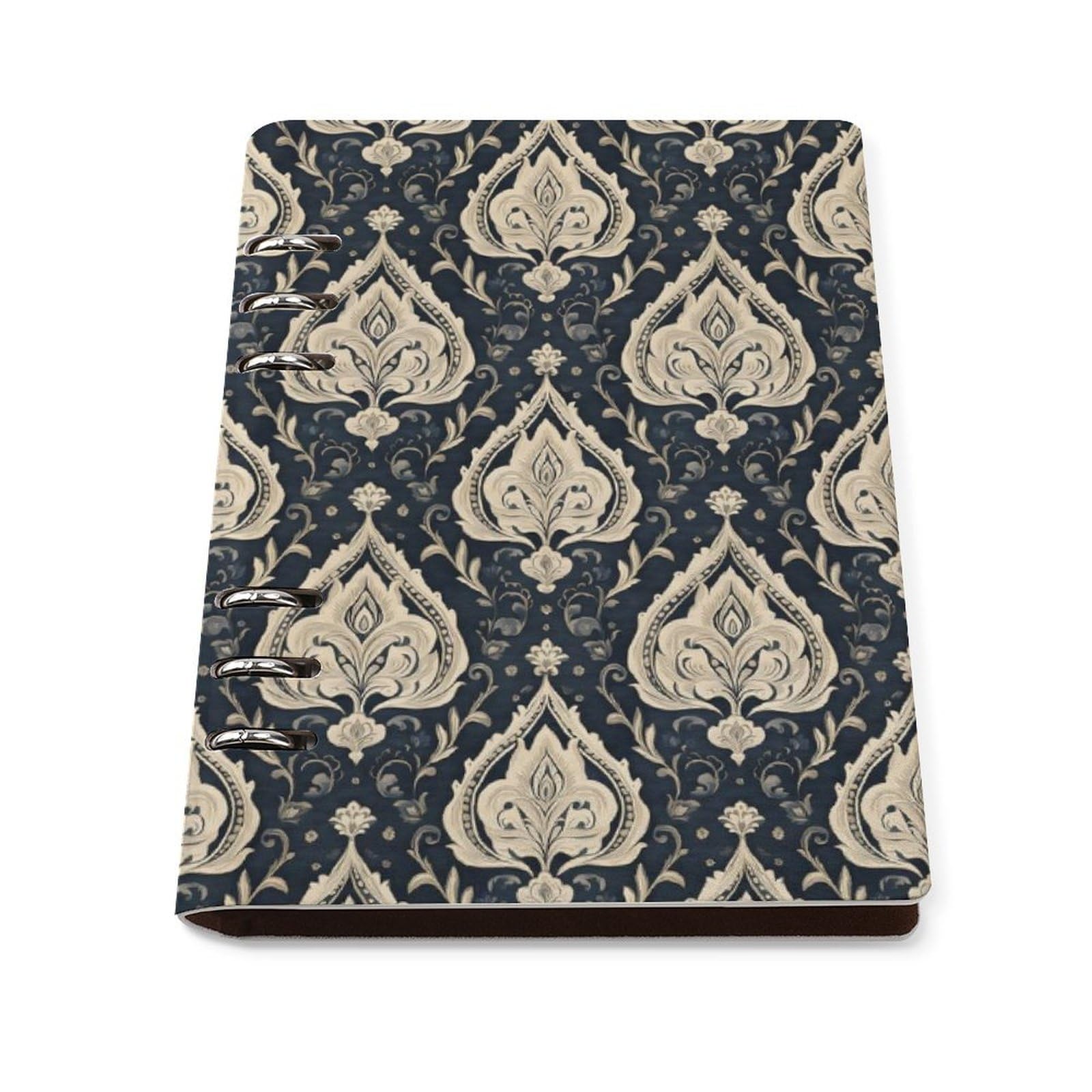 Carnet ligné en cuir PU de qualité supérieure avec couverture rigide rechargeable format A5 - 8
