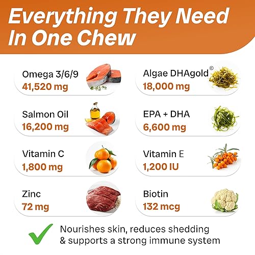 Miniatura 3 de Aceite de pescado Omega 3 para perros, alivio de alergias, salud de las articulaciones, alivio de picazón, desprendimiento, suplemento para la piel