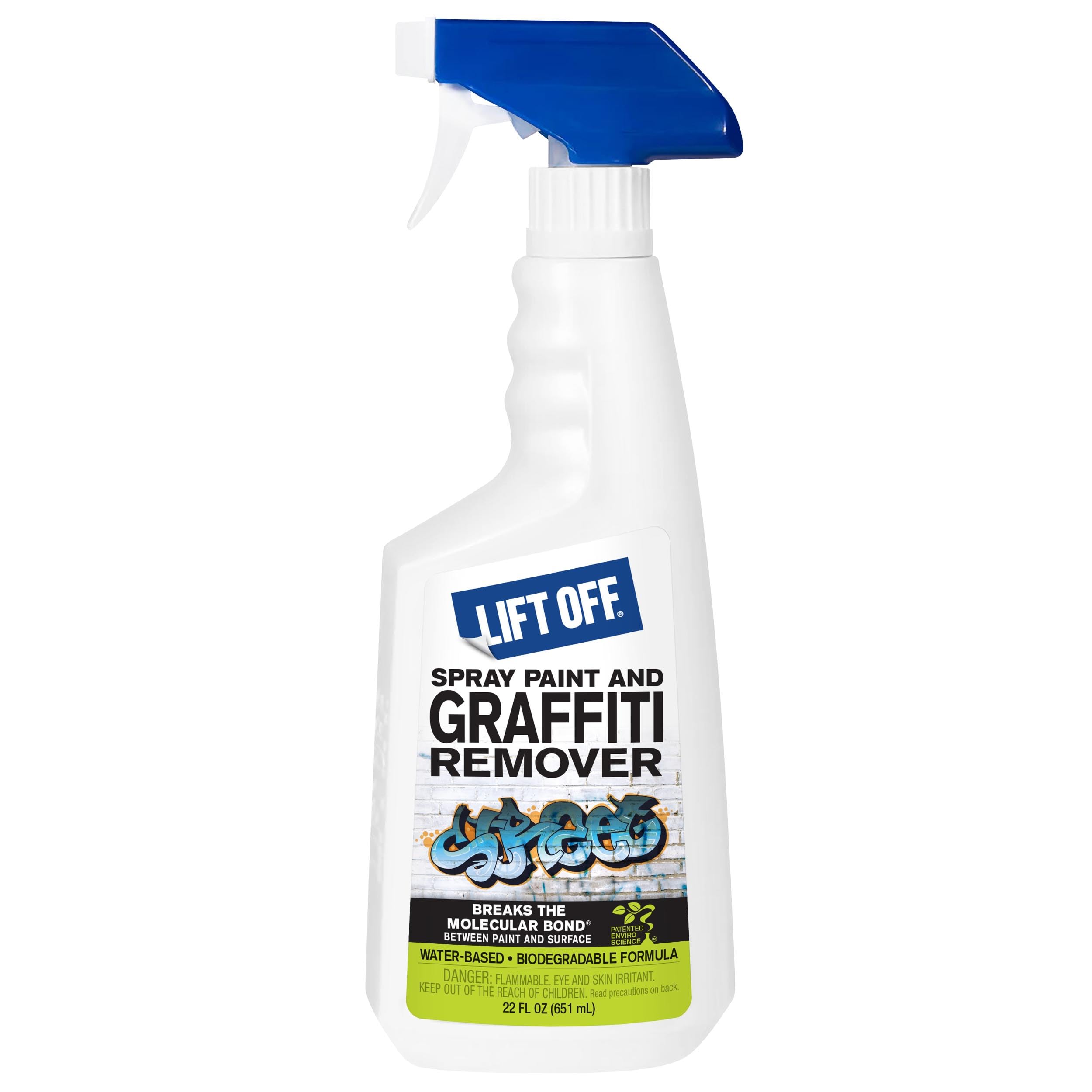 Motsenbocker's Lift Off 41101 Spray Paint and Graffiti Remover – Removes Spray Paint, Acrylic, and Enamel – Safe for Wood, Metal, Concrete, Plastic & More – Water-Based Formula – 22 Fl Oz