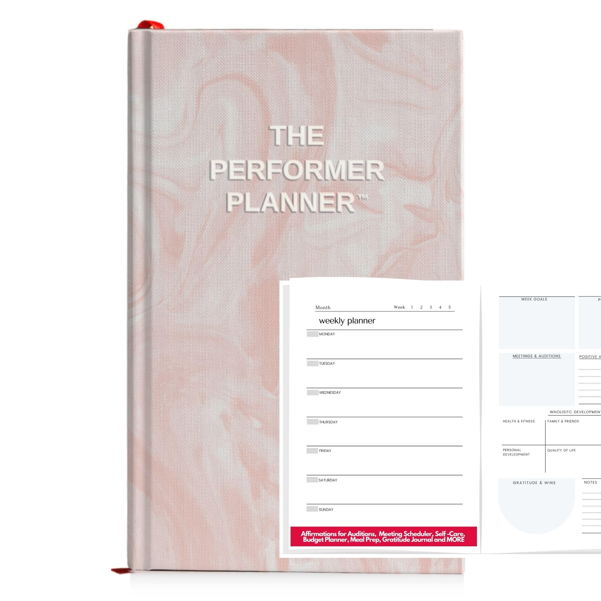 The Performer Planner™, Pink Marble, A5