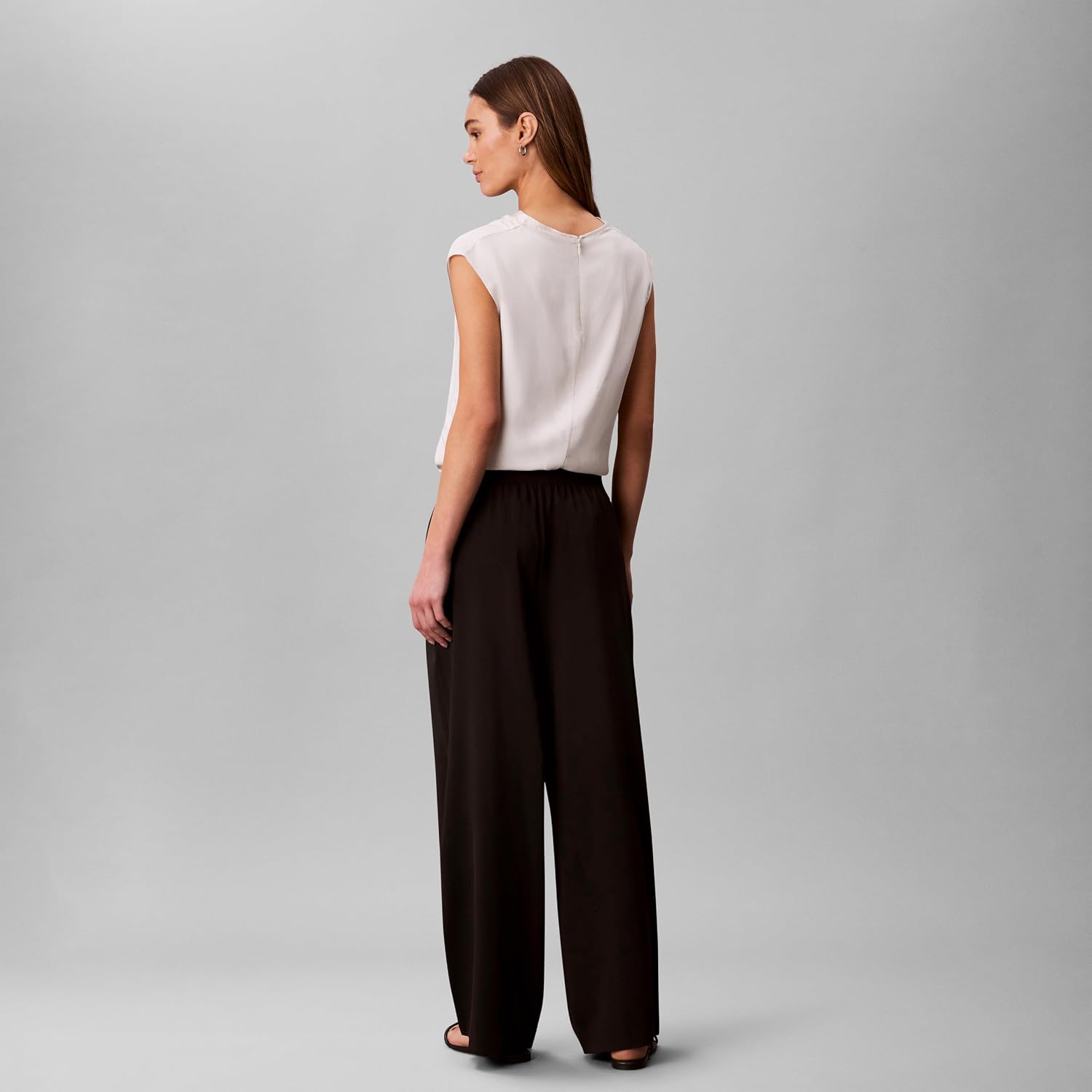Calvin Klein Women's Soft Twill Pull-on Pants
