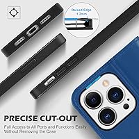 Vista 8 de SHIELDON Funda para iPhone 13 Pro 5G, funda de piel auténtica tipo cartera para iPhone 13 Pro con bloqueo RFID, tarjetero y función atril, funda