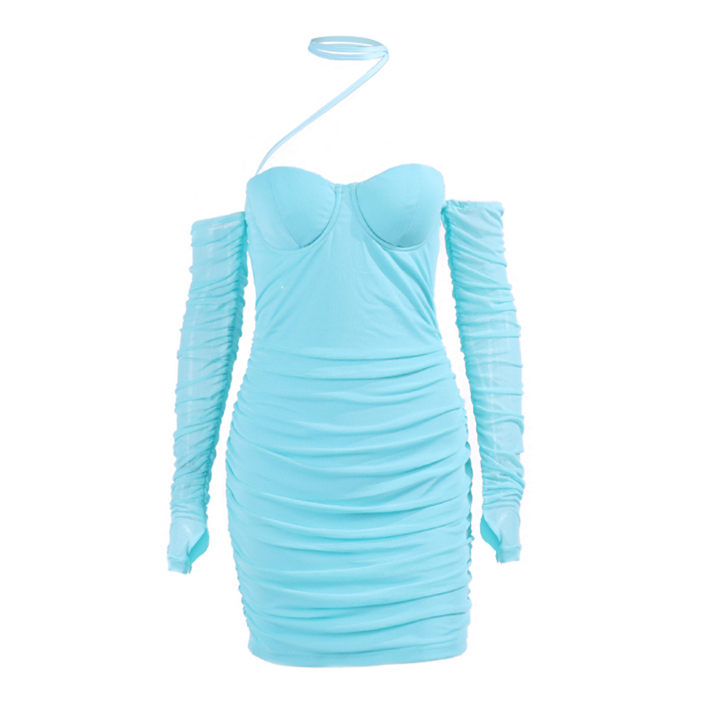 fitted lace wedding dress Amazon.com: Nlievara Women's Long Sleeve Cut Out Mesh Mini Dress Back  Zipper Bodycon Party Short Dresses Blue XS : Clothing, Shoes & Jewelry main image 0