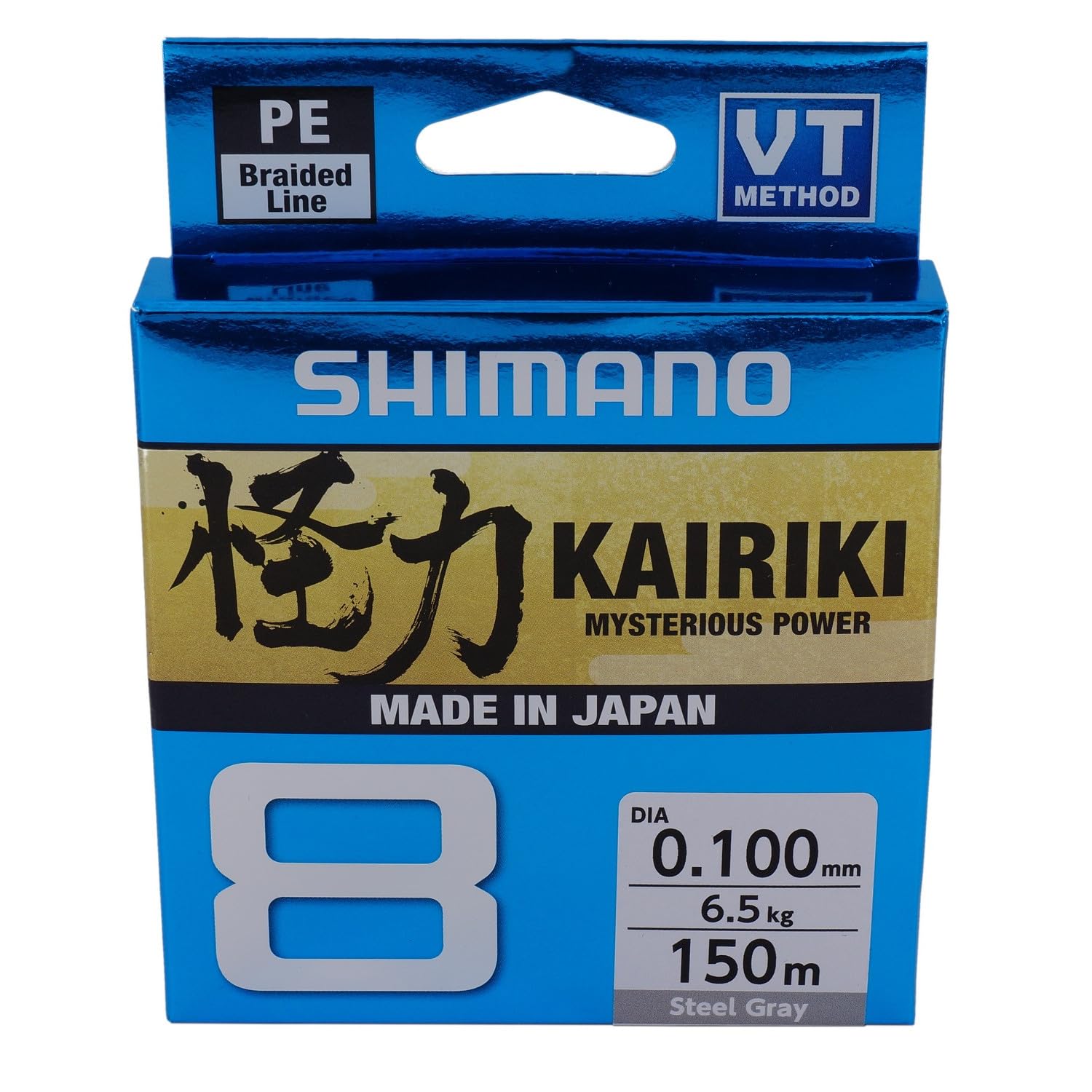 SHIMANO Kairiki 8, 150 Meter, Hellgrau, 0.280 mm/29.3 kg, Geflochtene Schnur, 59Wpla58R18