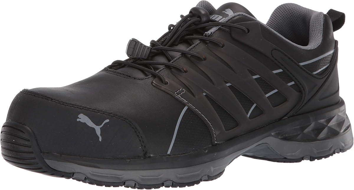 PUMA Men's Velocity 2.0 Black Industrial Shoe, 9.5