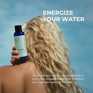 Restore - Rebalance + Repair Liquid Drops Ionic Trace Mineral Solution for Hydration, Electrolytes & Mineral Supplement Support, Mineral Rich Liquid Trace Elements, 8.4 fl oz