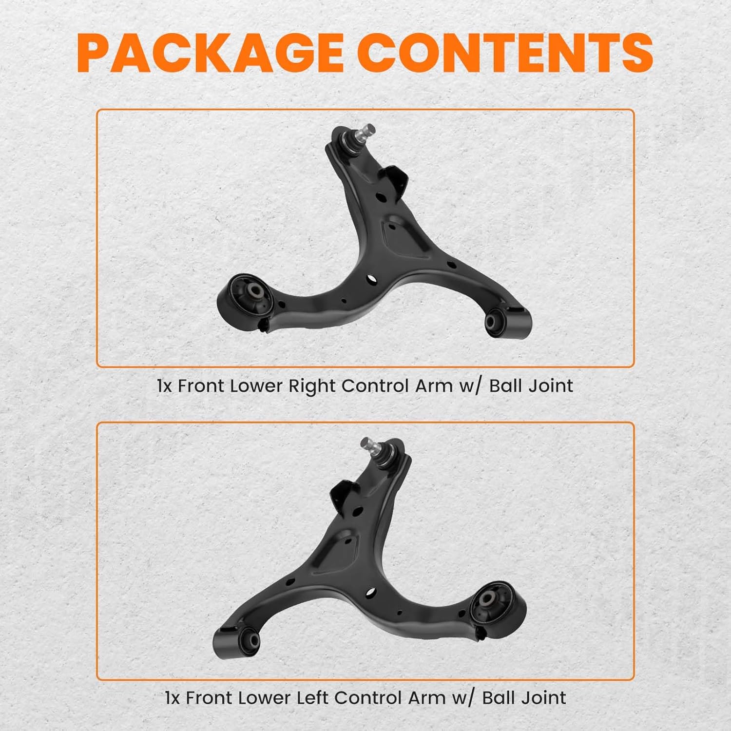 maXpeedingrods Front Lower Control Arm for Hyundai Santa Fe 2010-2012 for Kia Sorento 2011-2013 MS90152 MS90153