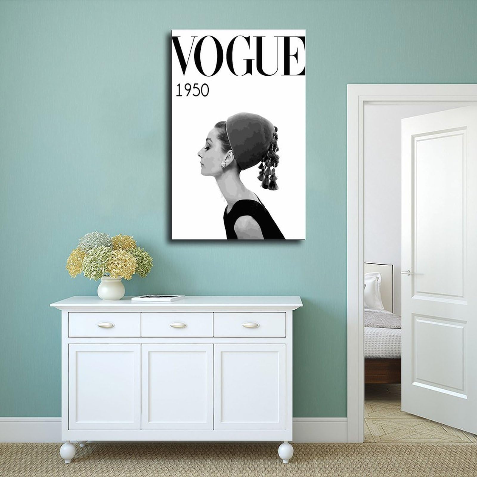 Kunstdruck Din A4 Audrey Hepburn – „Elegance Is The Beauty“ – Poster Ohne Rahmen