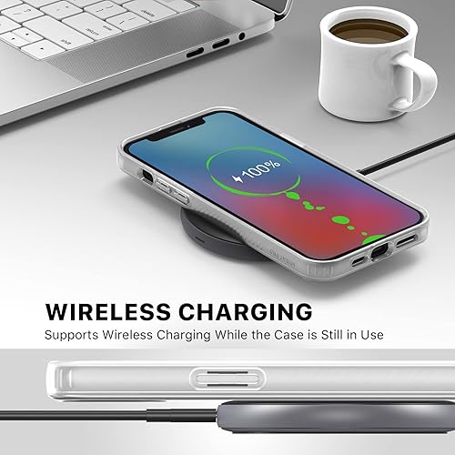 Miniatura 2 de MYBAT PRO - Bonita funda de la serie Mood, delgada y de cristal transparente para iPhone 13 Pro, 6.1 pulgadas, elegante funda protectora a prueba de