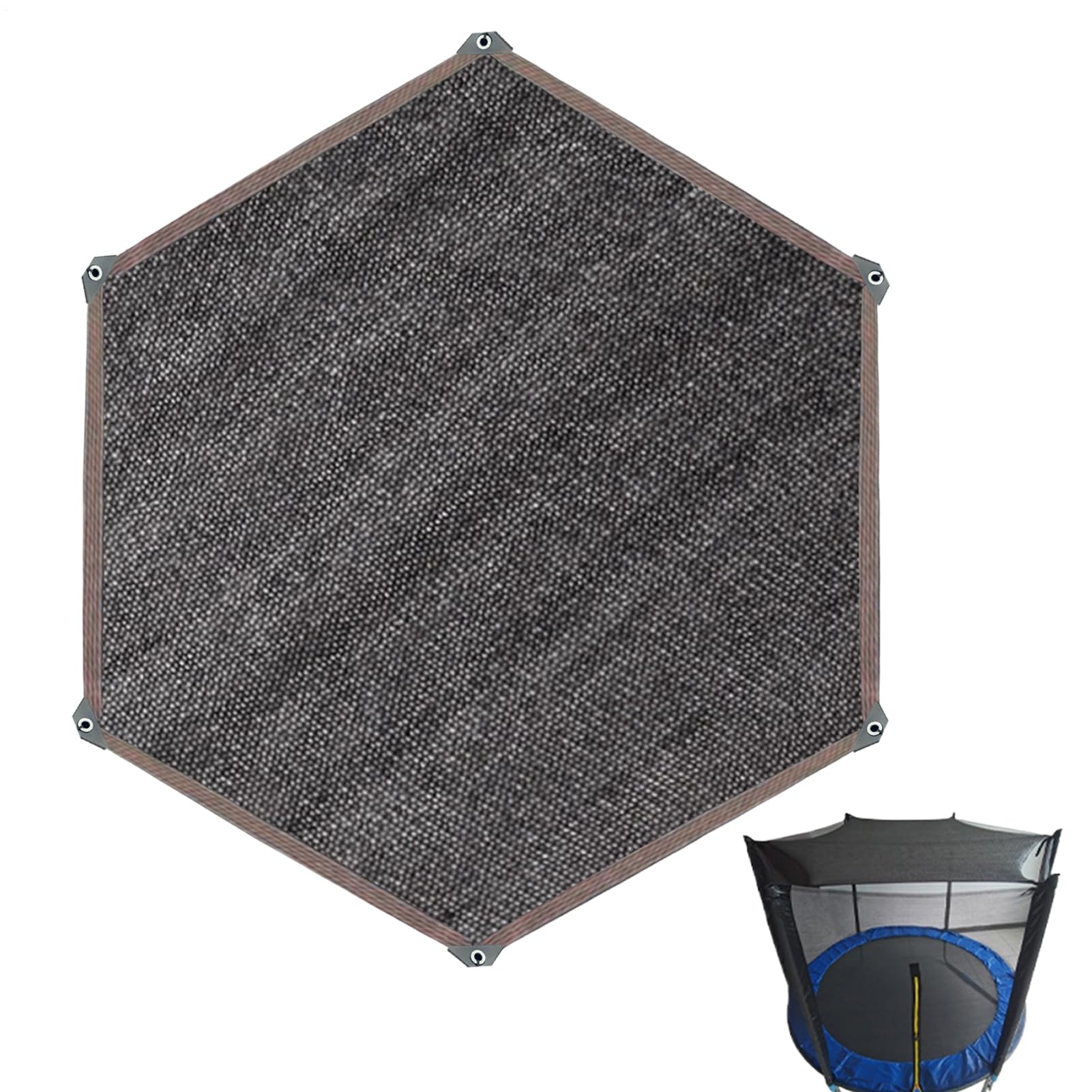 Trampolín Sun Shade Cover - Trampolines Tent Cover | Protección Solar De Toldo De Canopy Versátil, De Tela De Barra De Bloqueo Plegable Impermeable Fácil De Usar Fácil De Usar Porta