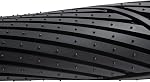 Amazon Basics Lourds PVC Tapis de voiture en caoutchouc faux Universal Deluxe, tout temps 95% Automobile SUV Camions Sedans, 4-Piece Noir massif