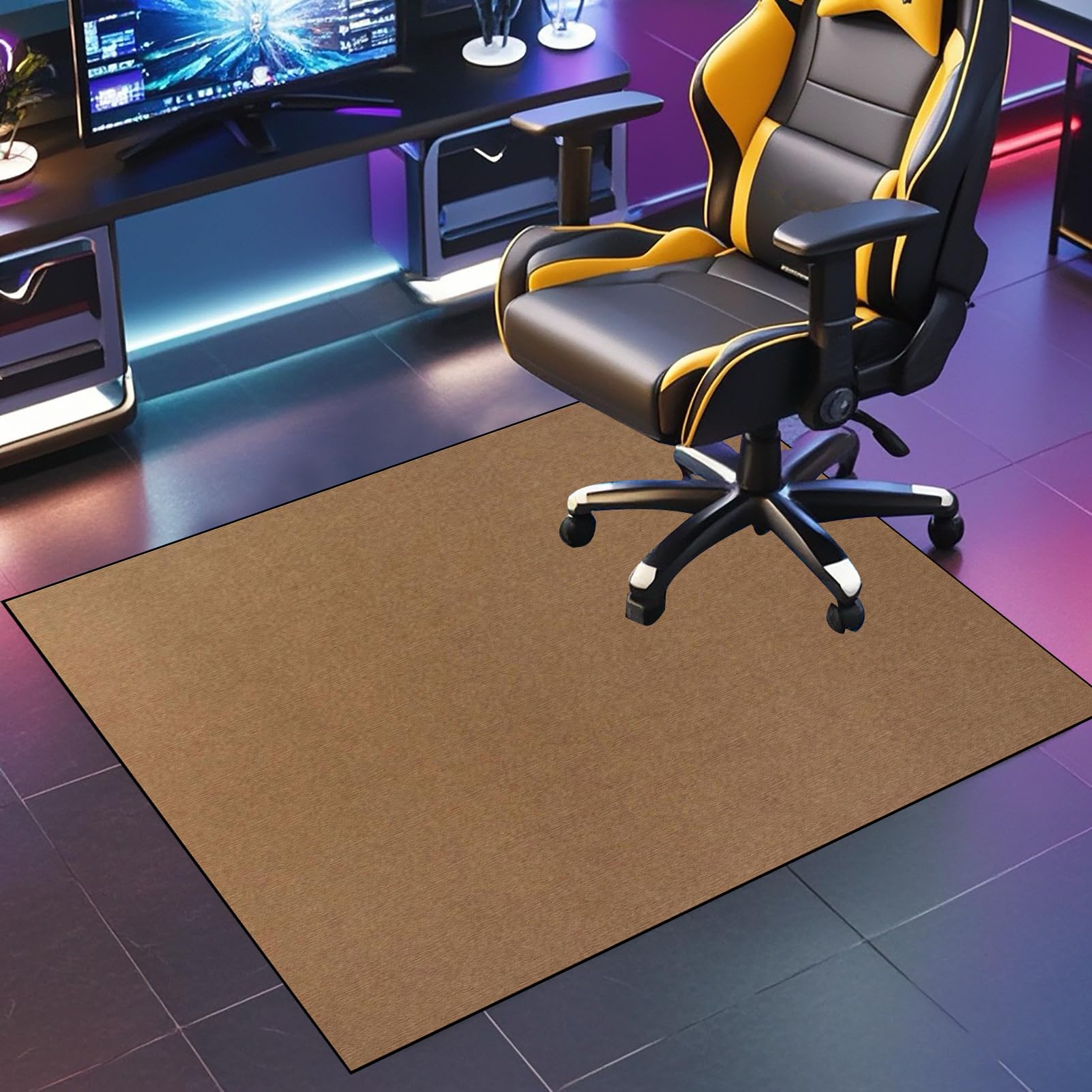 Desk Chair Mat Large Office Chair Mat for Hard Floors 160 x 180 cm, Computer Chair Mat for Furniture Wooden Floor Protector for Home Office Gaming Chair Mats for the Floor Carpet Protection Mat