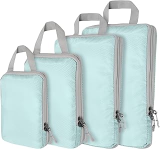 Compression Packing Cubes,4 Set Ultralight Packing Cubes for Carry on Su...