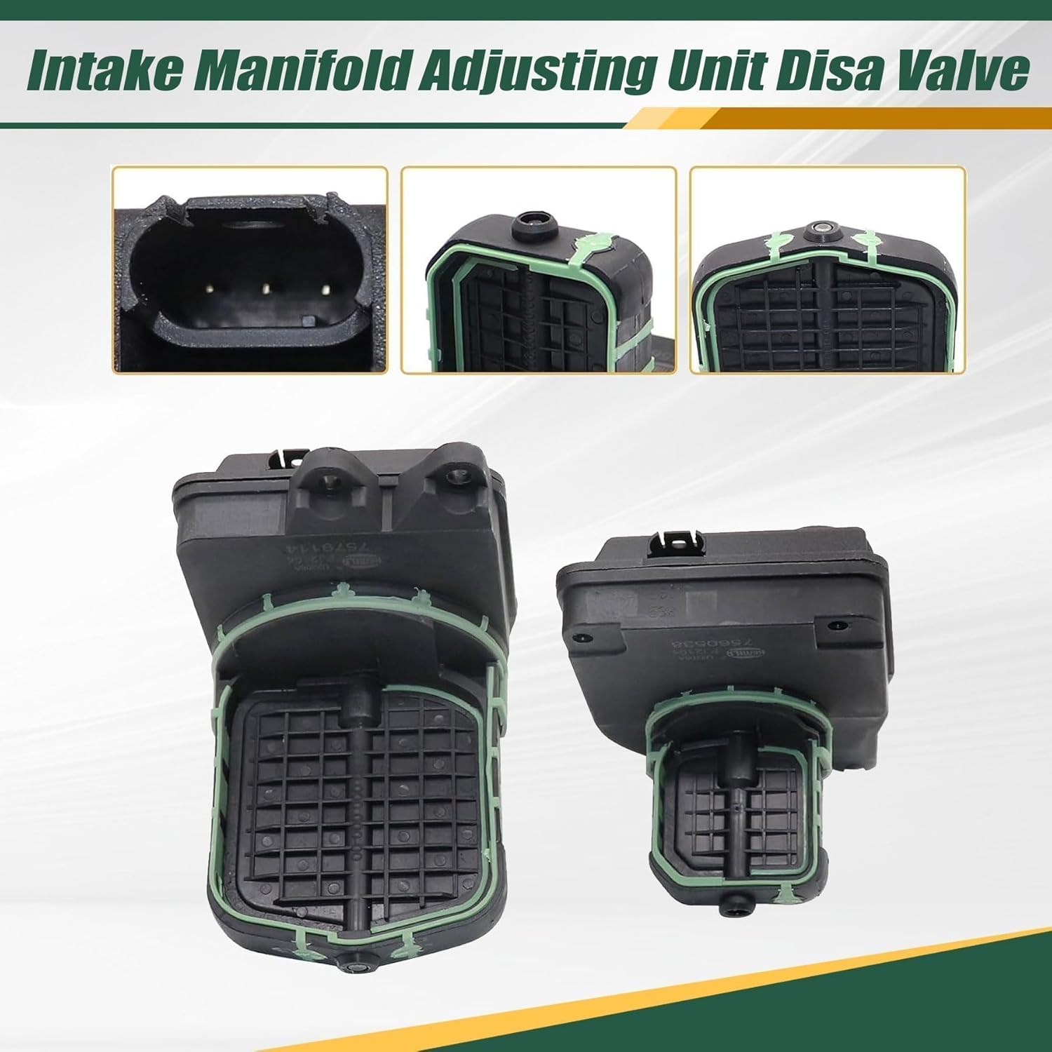 XQSMWF Air Intake Manifold Adjusting Unit Disa Valve Left+Right Fit For BMW X5 X3 Z4 E82 E88 E92 328i 528i 530i 128i 2009-2015# 11617522929 11617579114 11617560538 11617560537