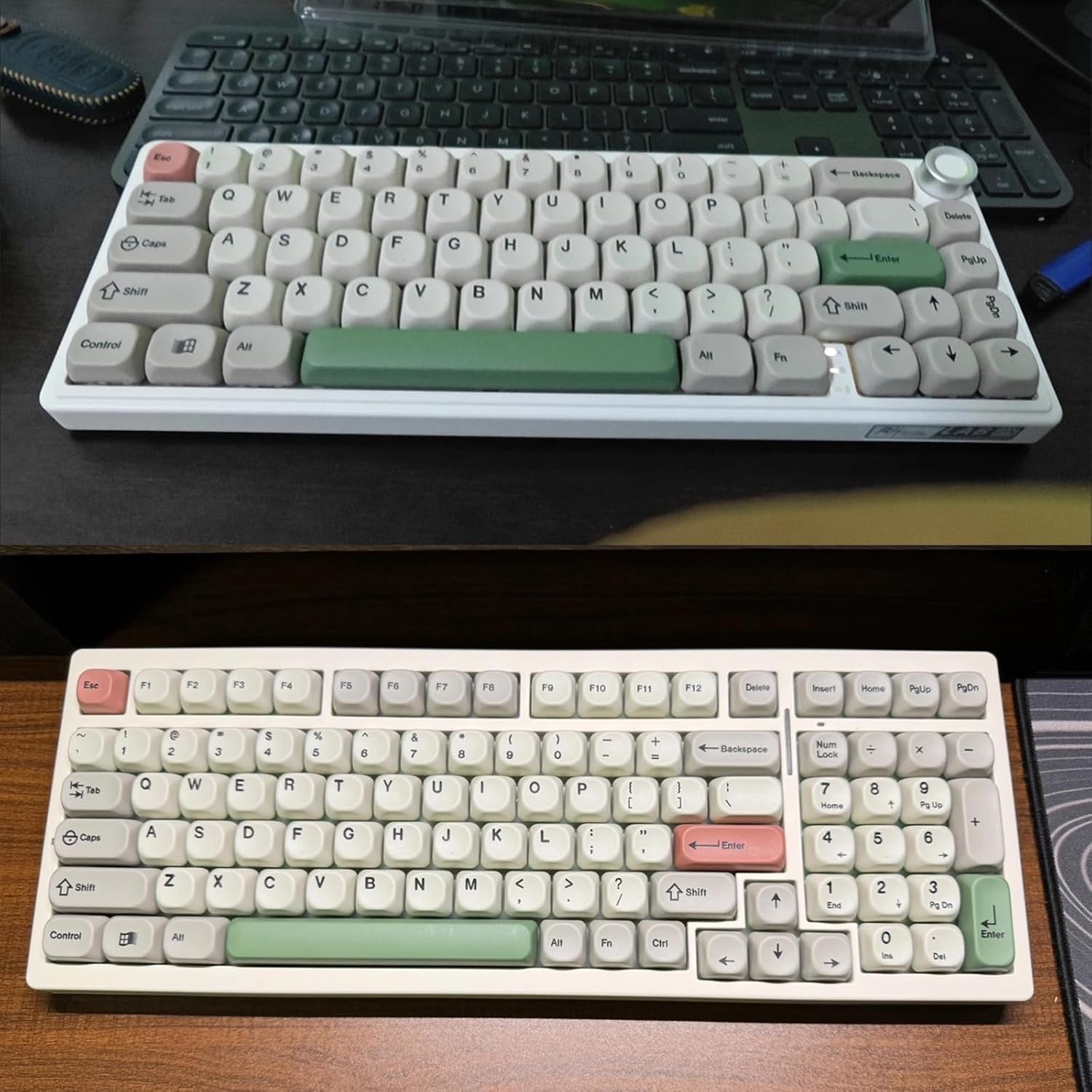 139 Key Keycaps English/Korean for Mechanical Keyboards with Retro 9009 Designing Enhances Backlight Visibilities
