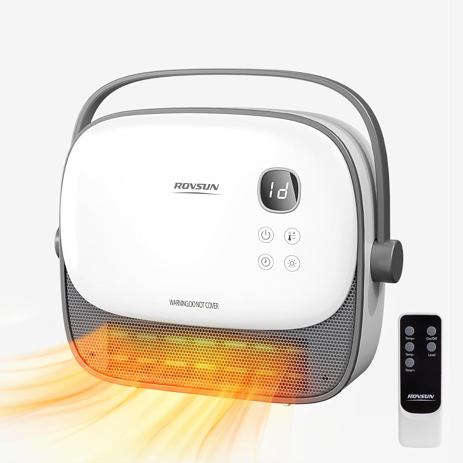 Calefactor Eléctrico de Pared PTC 1500W con Control Remoto y Temporizador