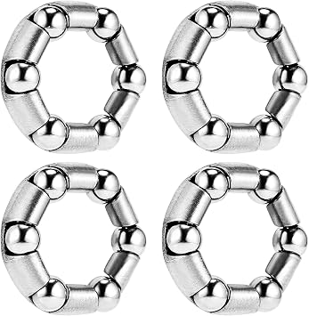 الدراجة عجلة محامل 3/16 "&times; 6 كرات دراجة محامل التجنيب الدراجة المحور عجلة الإطار تحمل 4 Pcs دراجة الكرة Bearinngs إصلاح الملحقات للأطفال الجبهة عجلة أسفل قوس