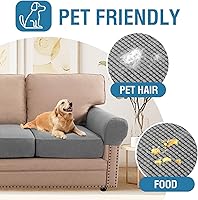 Vista 243 de H.VERSAILTEX Multi-Pieces Sofa Covers Stretch Couch Covers Form Fitted Seats and Back Cushions Covers