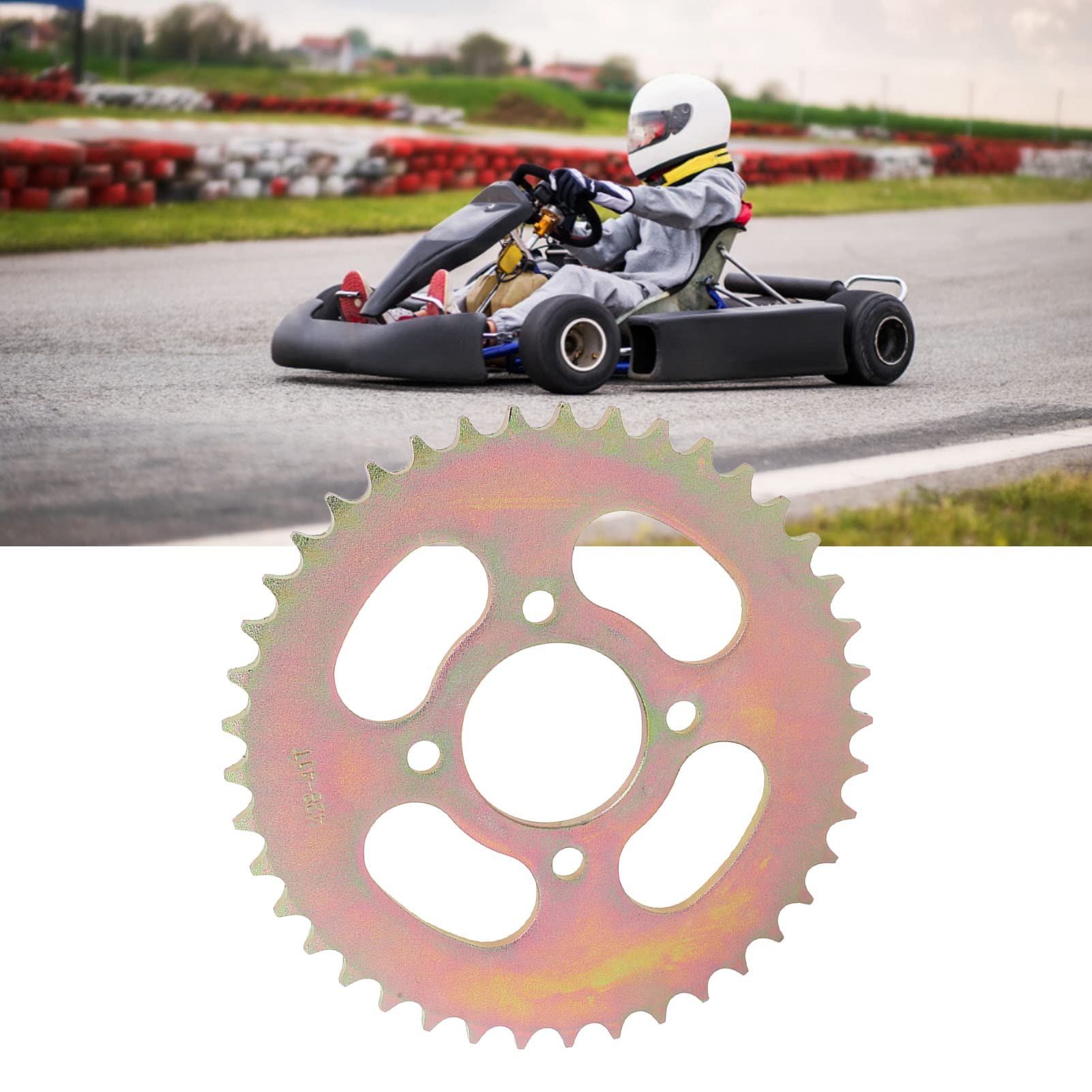 Pignone Posteriore 428 Catena 41T 41 Denti Pignone Posteriore Pignone Posteriore in Acciaio Pignone Sostituzione per Moto Leggera ATV Fai da Te