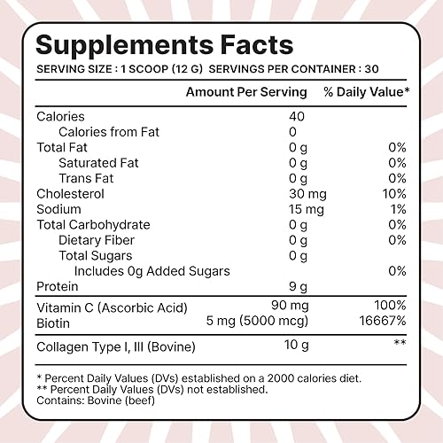 Miniatura 6 de Péptidos de colágeno de belleza, polvo sin sabor