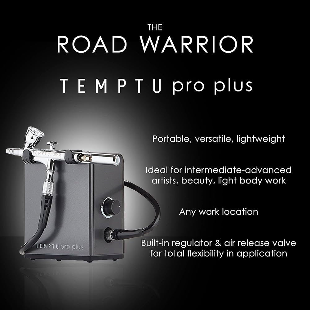 TEMPTU proエアブラシ/コンプレッサーセット S-One Complete Airbrush Kit | TEMPTU PRO