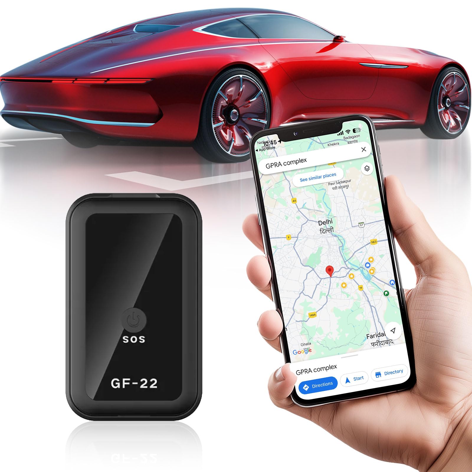 Mini GPS Tracker for Vehicles,Car GPS Tracker Portable Real Time Magnetic GPS Tracking Device,Full Global Coverage Location Tracker for Kids,Dogs,Trucks/Person,No Subscription Required/No Monthly Fee