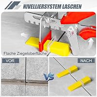 Storystore Csempe Szintező Rendszer - 500 db Standard Fül 3 mm Fugaszélességhez - Burkolási Segédeszköz 3-12 mm Vastagságú Csempékhez 6