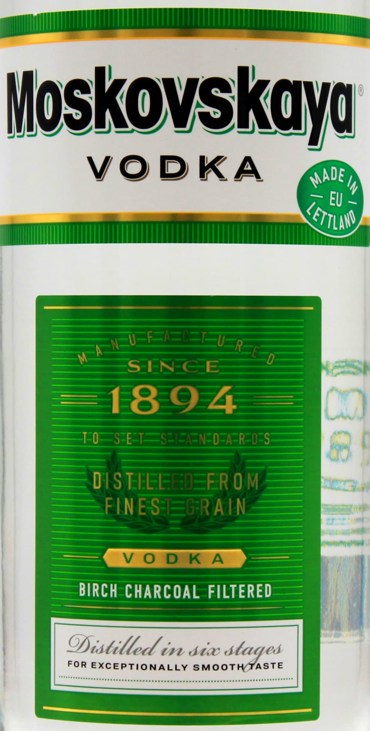 Moskovskaya Vodka 38% vol., 6er Pack (6 x 1 l)