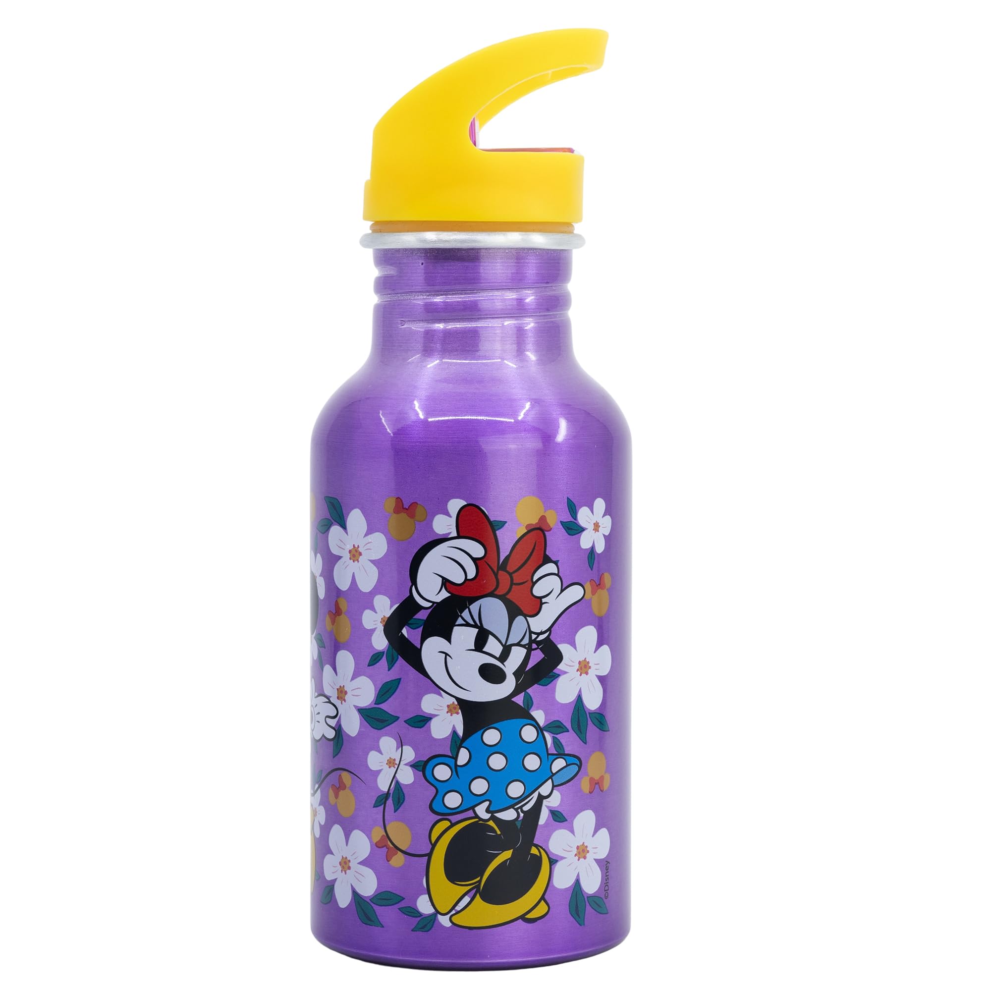 ALUMINUM NEVADA SIPPER BOTTLE 545 ML MINNIE SUNSHINE, Red and White