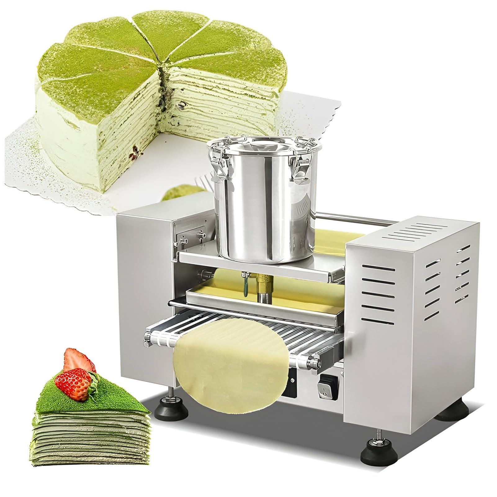 Machine Automatique de façonnage pour gâteaux de crêpes (Mille-crêpes) au Durian Dia6”