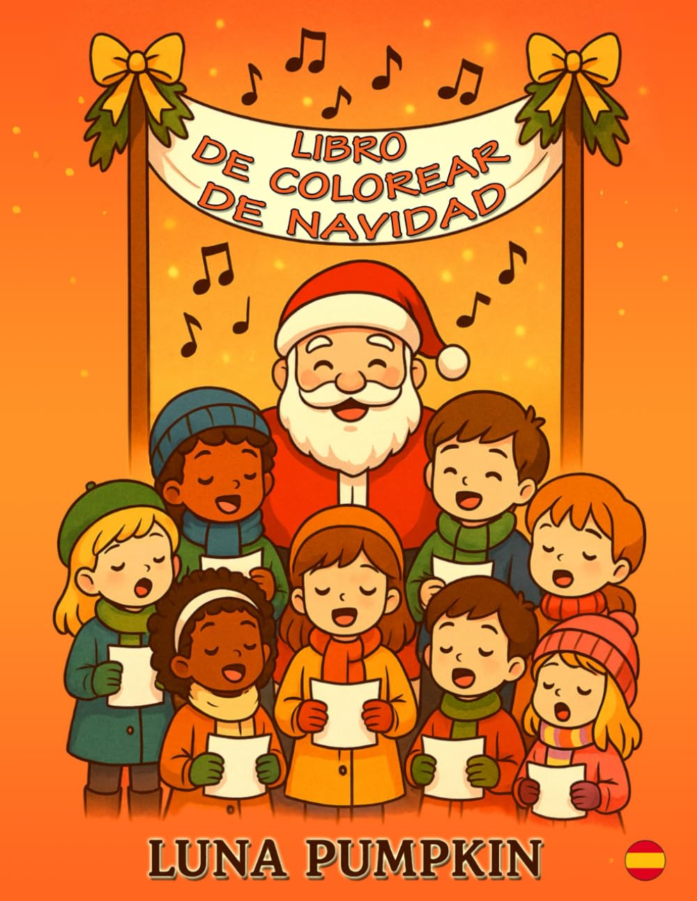 Libro de Colorear de Navidad: Regalos, juegos y sonrisas – 50 dulces páginas de Navidad para colorear para niños de 3 a 9 años