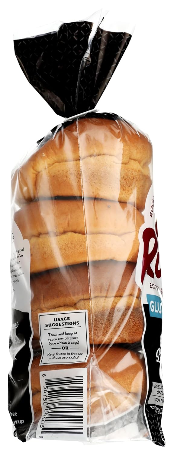 RUDIS BAKERY Brioche Hamburger Buns, 9.9 OZ
