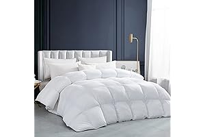 100% Egyptian Cotton Cover, Heavy Weight Down Comforter