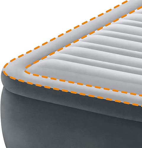 Miniatura 6 de Intex Dura-Beam - Colchón de aire Deluxe tamaño Queen de 18 pulgadas, cama reconfortante con bomba eléctrica integrada y cabecera de apoyo ultra