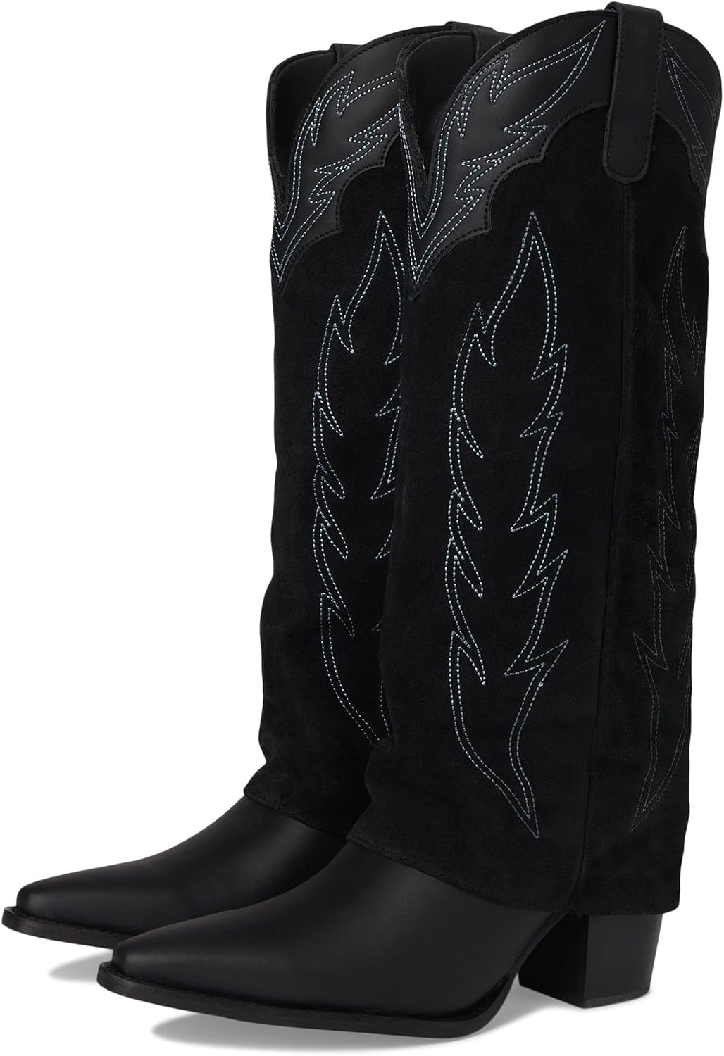 Dingo Womens Wild Horses Snip Toe Pull On Casual Boots Knee